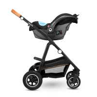Poussette Lionelo Amber + Nacelle - Grey Graphite
