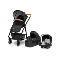 Poussette Lionelo Amber + Nacelle - Grey Graphite
