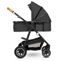 Poussette Lionelo Amber + Nacelle - Grey Graphite