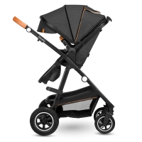 Poussette Lionelo Amber + Nacelle - Grey Graphite