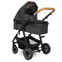 Poussette Lionelo Amber + Nacelle - Grey Graphite