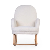 Fauteuil à Bascule Childhome - Teddy Beige