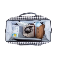 Sac à Langer Childhome Mommy Bag - Pied de Poule Noir