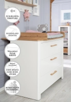 Chambre Roba Ava - Blanc / bois