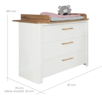 Chambre Roba Ava - Blanc / bois