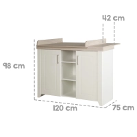 Chambre Roba Felicia - Blanc / Luna elm