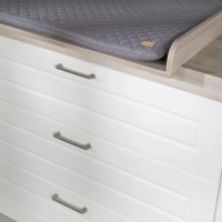 Chambre Roba Felicia (Commode 3 Tiroirs) - Blanc / Luna elm