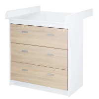 Chambre Roba Gabriella (Commode Small) - Blanc / Bois pas de description, ne pas activer