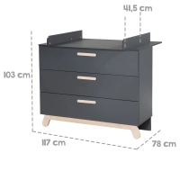 Chambre Roba Jara - Anthracite