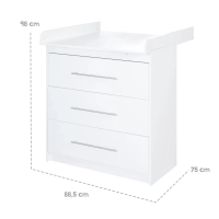 Chambre Roba Maren (Commode Small) - Blanc ne pas activer car pas de description