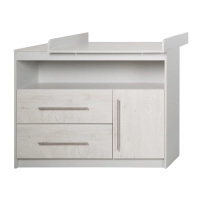 Chambre Roba Maren 2 (Commode Large) - Gris clair