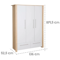 Chambre Roba Matilda - Blanc / Bois