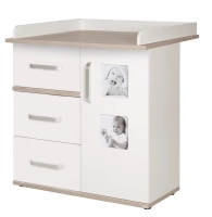 Chambre Roba Moritz (Commode Small) - Blanc / Luna elm