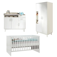 Chambre Roba Nordic Weiss (Armoire 2 Portes) - Blanc