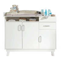 Chambre Roba Nordic Weiss (Armoire 2 Portes) - Blanc