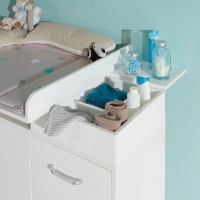 Chambre Roba Nordic Weiss (Armoire 3 Portes) - Blanc