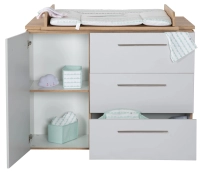 Chambre Roba Tobi - Gris clair / Bois