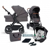 Poussette Trio B-TOUR PRO - Kinderkraft - gris foncé