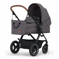 Poussette Trio B-TOUR PRO - Kinderkraft - gris foncé