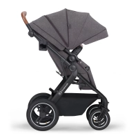 Poussette Trio B-TOUR PRO - Kinderkraft - gris foncé