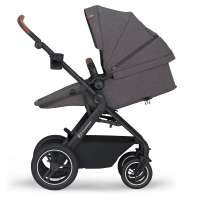 Poussette Trio B-TOUR PRO - Kinderkraft - gris foncé