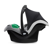 Poussette Kinderkraft Prime 2 + Nacelle + Coque Auto Mink Pro - Shadow Grey