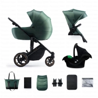 Poussette Trio PRIME 2 PRO - Kinderkraft - vert