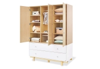Chambre Bébé Pinolino Boks - Armoire 3 Portes (Large)