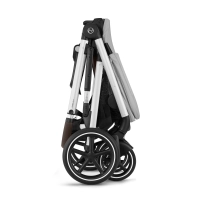 Poussette Double Cybex Gazelle S2 SLV - Stone Grey + 2 Coques Auto Cloud G i-Size - Stone Grey (Plus)