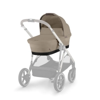 Poussette Double Cybex Gazelle S2 - Châssis Taupe + Nacelles - Almond Beige