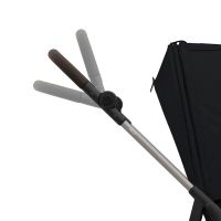 Poussette Cybex Melio 4 TPE - Magic Black  + Coque Auto Aton B2 - Steel Grey + Base One