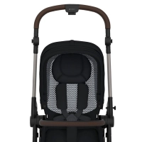 Poussette Cybex Melio 4 TPE - Magic Black  + Coque Auto Aton B2 - Steel Grey + Base One