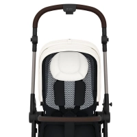 Poussette Cybex Melio 4 TPE- Canvas White + Coque Auto Cloud G i-Size - Magic Black