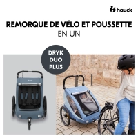 Remorque Vélo Hauck Dryk Duo Plus - Dark Blue