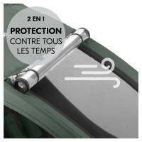 Remorque Vélo Hauck Dryk Duo Plus - Dark Green