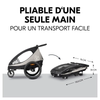 Remorque Vélo Hauck Dryk Duo Plus - Black