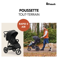 Poussette Hauck Rapid 3 Air - Black