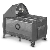 Lit Parapluie Lionelo Sven Plus - Grey Concrete