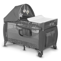 Lit Parapluie Lionelo Sven Plus - Grey Concrete