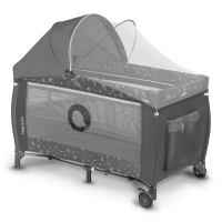 Lit Parapluie Lionelo Sven Plus - Grey Concrete