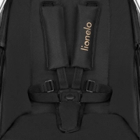 Poussette Lionelo Amber + Nacelle + Coque Auto Astrid - Black Onyx