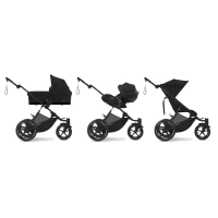 Poussette Cybex Avi Spin + Nacelle - Moon Black