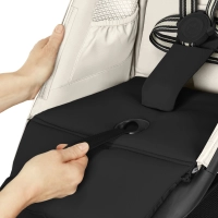 Poussette Cybex Avi Spin - Almond Beige + Nacelle - Moon Black