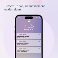 Babyphone Owlet Dream Sock - Mint + Cam 2 - Blanc