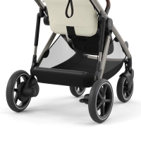 Poussette Double Cybex eGazelle S BLK + 2 Nacelles Gazelle Cot - Moon Black