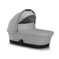 Poussette Double Cybex eGazelle S SLV + 2 Nacelles Gazelle Cot - Stone Grey
