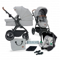 Poussette Trio B-TOUR PRO - Kinderkraft - gris clair