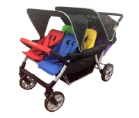Poussette 6 Places Familidoo Lidoo Bus BB - Multicolore