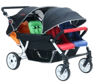Poussette 6 Places Familidoo Lidoo Bus BB - Multicolore