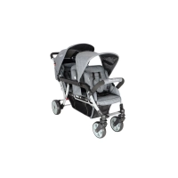 Poussette 3 Places Familidoo Lidoo H3E + Ergondrive - Full Grey